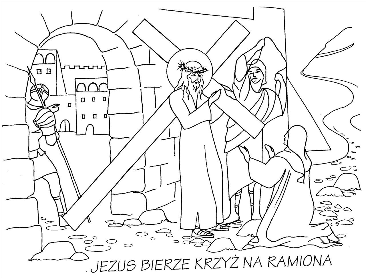 Droga Krzyżowa kolorowanki